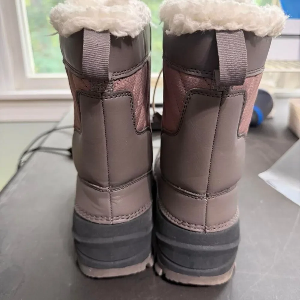 All In Motion Girls Thermolite Brown and Grey Boots